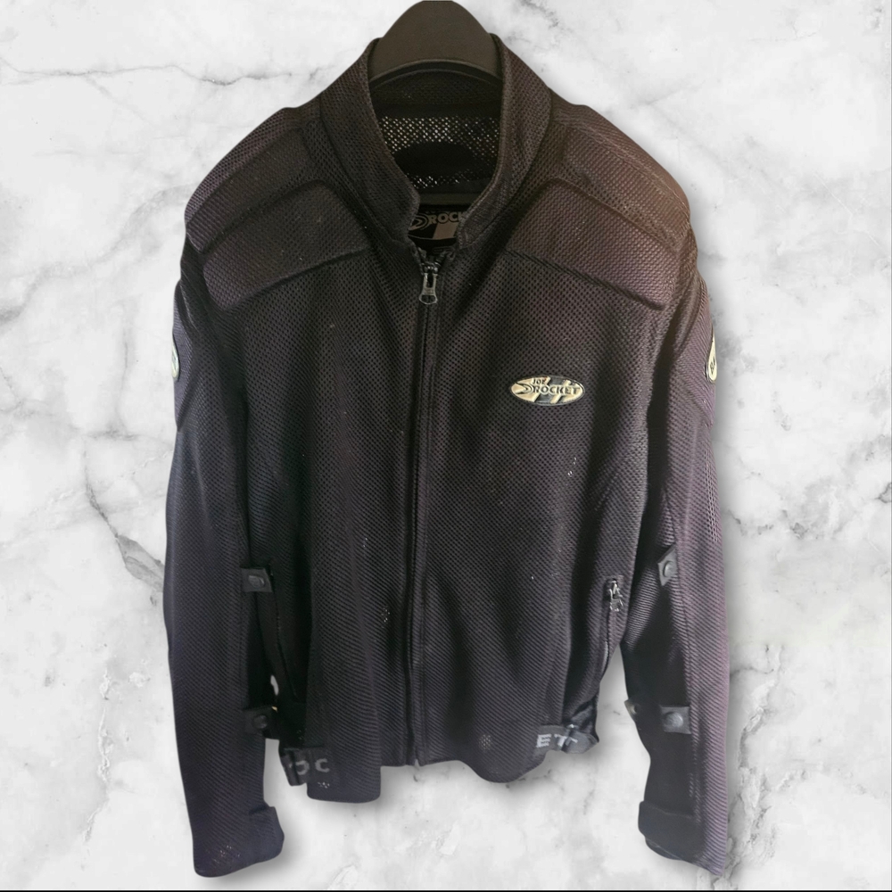 Joe Rocket Ballistic Mesh Motorcycle Jacket L Armor Ventilated Touring